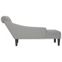 Tumbona con almohada y reposabrazo derecho tela gris nube by , Daybeds - Ref: Foro24-4009770, Price: 154,78 €, Discount: %