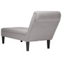 Tumbona con almohada y reposabrazo derecho tela gris nube by , Daybeds - Ref: Foro24-4009770, Price: 154,78 €, Discount: %