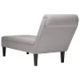 Tumbona con almohada y reposabrazo derecho tela gris nube by , Daybeds - Ref: Foro24-4009770, Price: 152,70 €, Discount: %
