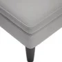 Tumbona con almohada y reposabrazo derecho tela gris nube by , Daybeds - Ref: Foro24-4009770, Price: 152,70 €, Discount: %