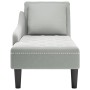 Tumbona almohada y reposabrazo derecho terciopelo gris claro by , Daybeds - Ref: Foro24-4009772, Price: 126,22 €, Discount: %
