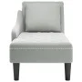 Tumbona almohada y reposabrazo derecho terciopelo gris claro von , Tagesbetten - Ref: Foro24-4009772, Preis: 125,69 €, Rabatt: %