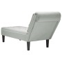 Tumbona almohada y reposabrazo derecho terciopelo gris claro by , Daybeds - Ref: Foro24-4009772, Price: 126,22 €, Discount: %