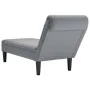 Tumbona con almohada y reposabrazo derecho tela gris claro by , Daybeds - Ref: Foro24-4009843, Price: 151,12 €, Discount: %