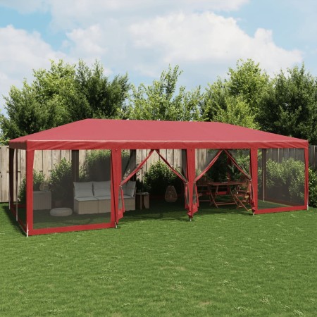 Carpa para fiestas con 12 paredes de malla HDPE rojo 8x4 m von , Zelte - Ref: Foro24-4010075, Preis: 211,17 €, Rabatt: %