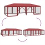 Carpa para fiestas con 12 paredes de malla HDPE rojo 8x4 m von , Zelte - Ref: Foro24-4010075, Preis: 211,17 €, Rabatt: %