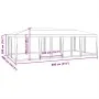Carpa para fiestas con 12 paredes de malla HDPE rojo 8x4 m by , tents - Ref: Foro24-4010075, Price: 207,60 €, Discount: %