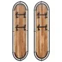 Percheros de pared con 4 ganchos 2 uds madera maciza de acacia by , Hat and coat racks - Ref: Foro24-4013504, Price: 102,80 €...