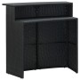 Set muebles bar jardín 3 piezas y cojines ratán sintético negro de vidaXL, Conjuntos de jardín - Ref: Foro24-3094807, Precio:...