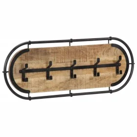 Perchero de pared con 5 ganchos madera maciza de mango rugosa von , Hut- und Garderobenständer - Ref: Foro24-4013506, Preis: ...