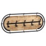 Perchero de pared con 5 ganchos madera maciza de mango rugosa von , Hut- und Garderobenständer - Ref: Foro24-4013506, Preis: ...