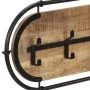 Perchero de pared con 5 ganchos madera maciza de mango rugosa von , Hut- und Garderobenständer - Ref: Foro24-4013506, Preis: ...