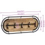 Perchero de pared con 5 ganchos madera maciza de mango rugosa von , Hut- und Garderobenständer - Ref: Foro24-4013506, Preis: ...