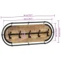 Perchero de pared con 5 ganchos madera maciza de mango rugosa von , Hut- und Garderobenständer - Ref: Foro24-4013506, Preis: ...