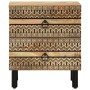 Mesitas de noche 2 uds madera mango rugosa negro 40x33,5x46 cm von , Nachttische - Ref: Foro24-4018627, Preis: 138,73 €, Raba...