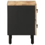 Mesitas de noche 2 uds madera mango rugosa negro 40x33,5x46 cm von , Nachttische - Ref: Foro24-4018627, Preis: 138,73 €, Raba...