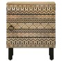 Mesitas de noche 2 uds madera mango rugosa negro 40x33,5x46 cm by , Nightstands - Ref: Foro24-4018625, Price: 70,53 €, Discou...