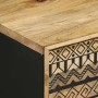 Mesitas de noche 2 uds madera mango rugosa negro 40x33,5x46 cm by , Nightstands - Ref: Foro24-4018625, Price: 70,53 €, Discou...