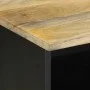 Mueble de TV madera maciza de mango rugosa negro 100x33,5x46 cm von , CD- und DVD-Speicher - Ref: Foro24-4018646, Preis: 83,7...