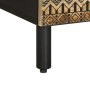Mueble de TV madera maciza de mango rugosa negro 100x33,5x46 cm by , CD and DVD storage - Ref: Foro24-4018646, Price: 84,58 €...