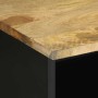 Mueble de TV madera maciza de mango rugosa negro 100x33,5x46 cm by , CD and DVD storage - Ref: Foro24-4018644, Price: 73,48 €...