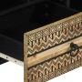 Mueble de TV madera maciza de mango rugosa negro 100x33,5x46 cm by , CD and DVD storage - Ref: Foro24-4018644, Price: 73,48 €...