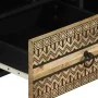 Mueble de TV madera maciza de mango rugosa negro 100x33,5x46 cm von , CD- und DVD-Speicher - Ref: Foro24-4018644, Preis: 72,7...