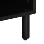 Mueble de TV madera maciza de mango rugosa negro 100x33,5x46 cm by , CD and DVD storage - Ref: Foro24-4018644, Price: 73,48 €...