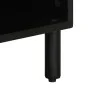 Mueble de TV madera maciza de mango rugosa negro 100x33,5x46 cm von , CD- und DVD-Speicher - Ref: Foro24-4018644, Preis: 72,7...