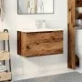 Mueble con lavabo integrado madera envejecida 81x39,5x49 cm von , Badezimmerwaschtische - Ref: Foro24-3328923, Preis: 202,99 ...
