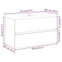 Mueble con lavabo integrado madera envejecida 81x39,5x49 cm von , Badezimmerwaschtische - Ref: Foro24-3328923, Preis: 202,99 ...