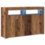 Aparador con LED madera ingeniería envejecida 115,5x30x75 cm by , Sideboards - Ref: Foro24-856363, Price: 117,83 €, Discount: %