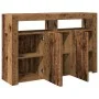 Aparador con LED madera ingeniería envejecida 115,5x30x75 cm by , Sideboards - Ref: Foro24-856363, Price: 116,11 €, Discount: %