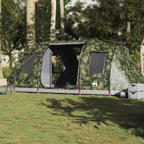 Tienda de campaña túnel para 4 personas impermeable camuflaje von , Zelte - Ref: Foro24-4009415, Preis: 228,62 €, Rabatt: %