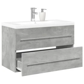 Set muebles de baño 2 piezas madera contrachapada gris hormigón von , Badezimmermöbel - Ref: Foro24-3324921, Preis: 193,18 €,...