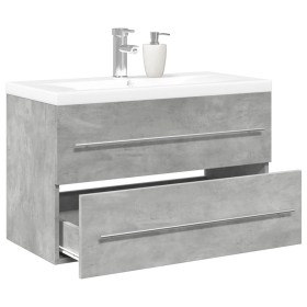 Set muebles de baño 2 piezas madera contrachapada gris hormigón de , Muebles de baño - Ref: Foro24-3324921, Precio: 201,62 €,...