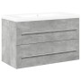 Set muebles de baño 2 piezas madera contrachapada gris hormigón von , Badezimmermöbel - Ref: Foro24-3324921, Preis: 201,62 €,...