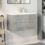Set muebles de baño 2 piezas madera contrachapada gris hormigón by , Bathroom furniture - Ref: Foro24-3324921, Price: 197,33 ...