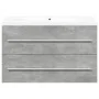 Set muebles de baño 2 piezas madera contrachapada gris hormigón by , Bathroom furniture - Ref: Foro24-3324921, Price: 197,33 ...