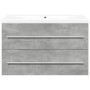 Set muebles de baño 2 piezas madera contrachapada gris hormigón von , Badezimmermöbel - Ref: Foro24-3324921, Preis: 201,62 €,...