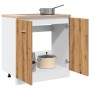 Armario bajo fregadero madera roble artisan 80x46x81,5 cm von , Küchenschränke - Ref: Foro24-856078, Preis: 74,95 €, Rabatt: %