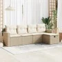 Juego de sofás jardín con cojines 5 pzas ratán sintético beige de , Conjuntos de jardín - Ref: Foro24-3325364, Precio: 368,54...