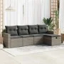 Juego de sofás jardín con cojines 5 pzas ratán sintético gris by , Garden sets - Ref: Foro24-3325366, Price: 311,87 €, Discou...