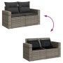 Juego de sofás jardín con cojines 5 pzas ratán sintético gris by , Garden sets - Ref: Foro24-3325366, Price: 316,26 €, Discou...