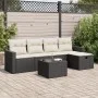 Set de sofás de jardín 6 piezas y cojines ratán sintético negro by , Garden sets - Ref: Foro24-3325372, Price: 345,23 €, Disc...