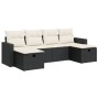 Set de sofás de jardín 6 piezas y cojines ratán sintético negro by , Garden sets - Ref: Foro24-3325422, Price: 353,53 €, Disc...