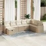Set de sofás de jardín y cojines 8 piezas ratán sintético beige von , Gartensets - Ref: Foro24-3325434, Preis: 555,26 €, Raba...