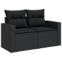 Set de sofás de jardín con cojines 9 pzas ratán sintético negro by , Garden sets - Ref: Foro24-3325441, Price: 570,60 €, Disc...