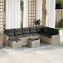 Set muebles jardín 9 pzas y cojines ratán sintético gris claro by , Garden sets - Ref: Foro24-3325448, Price: 604,88 €, Disco...