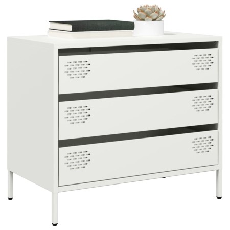 Aparador de acero laminado en frío blanco 68x39x58,5 cm by , Sideboards - Ref: Foro24-851297, Price: 83,54 €, Discount: %
